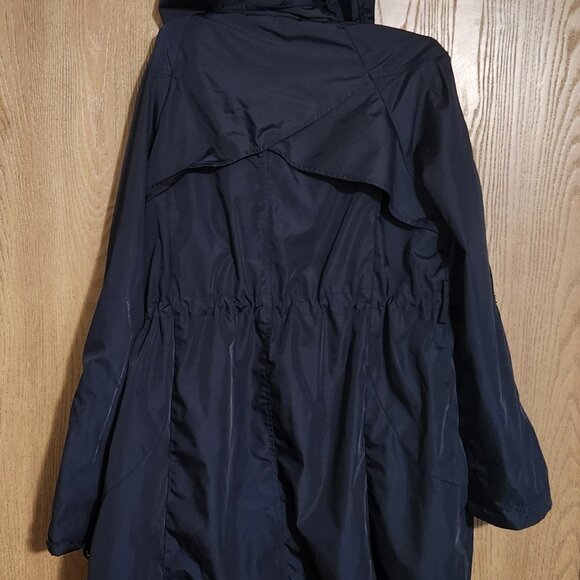 Steve Madden Navy Blue Ladies Jacket With Mesh Lining & Hood Size S/P - Picture 3 of 10